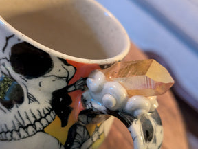 The Vault Collection: One-of-a-Kind Crystal Skull & Mushroom Mug #1