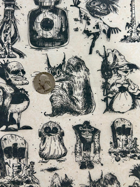Monsters - Underglaze Transfer Sheet