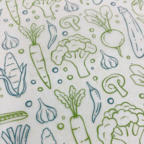 Vegetables - Underglaze Transfer Sheet - Multi Colored
