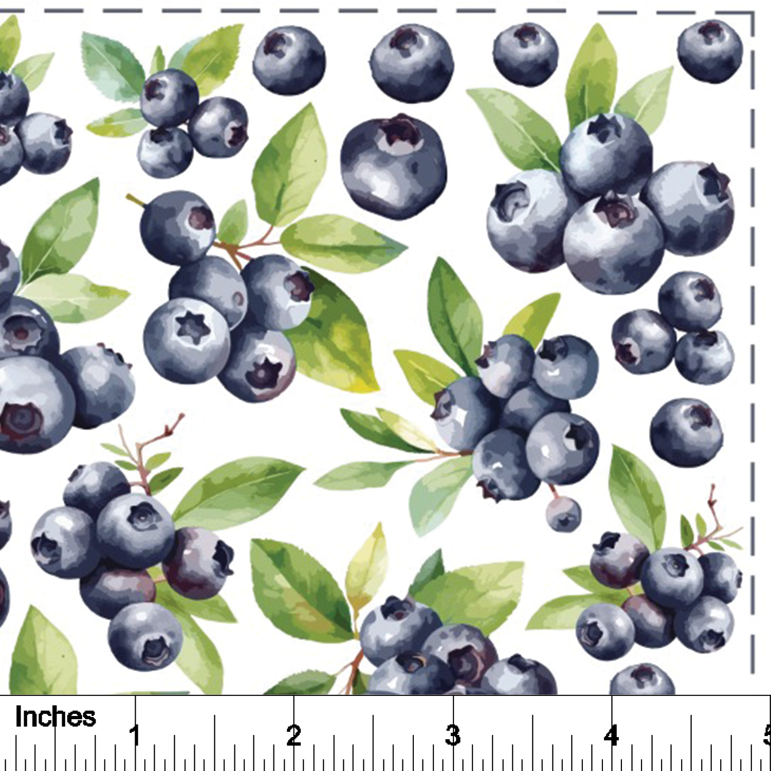 Blueberries - Overglaze Decal Sheet