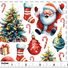 Jolly Santa - Overglaze Decal Sheet