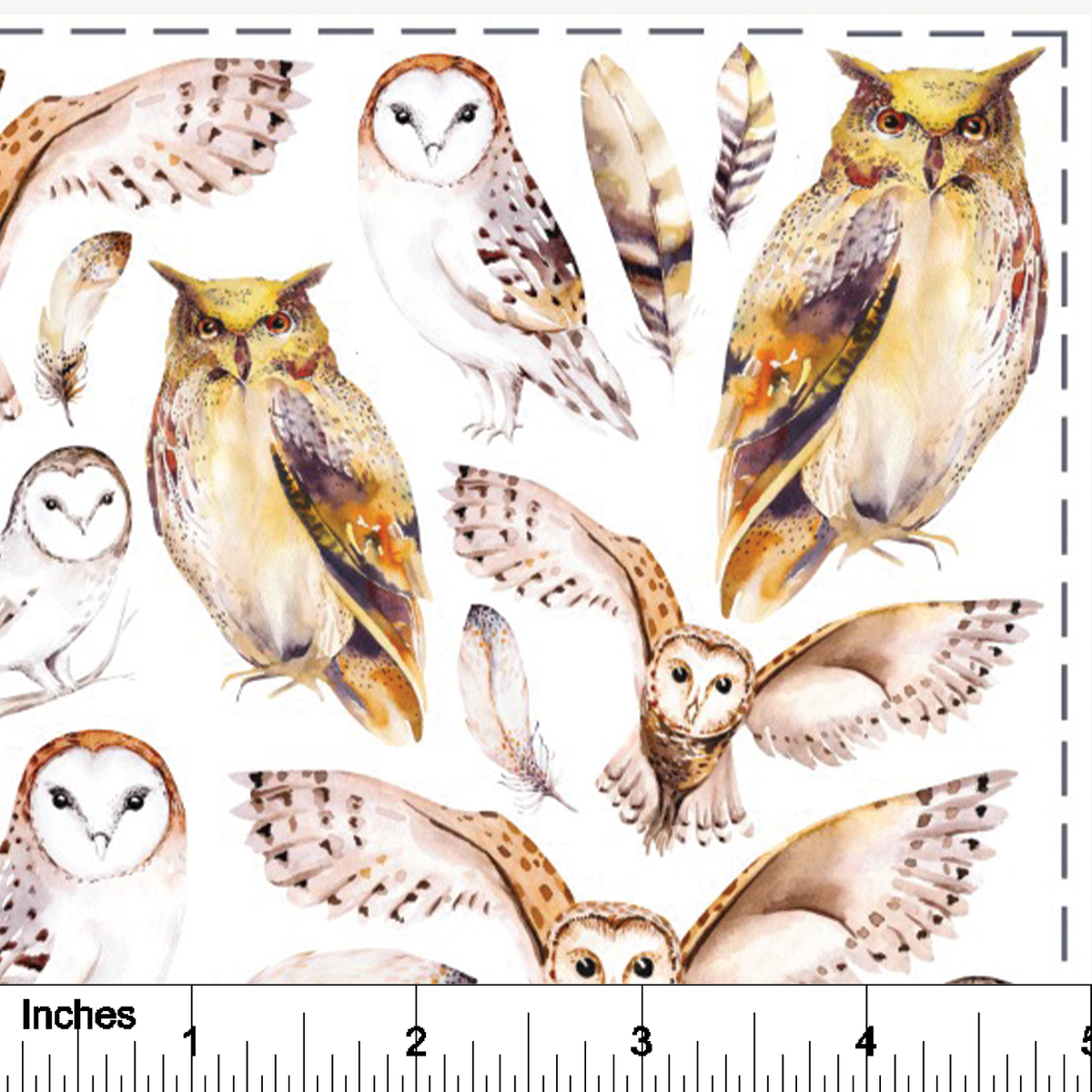 Owls - Overglaze Decal Sheet