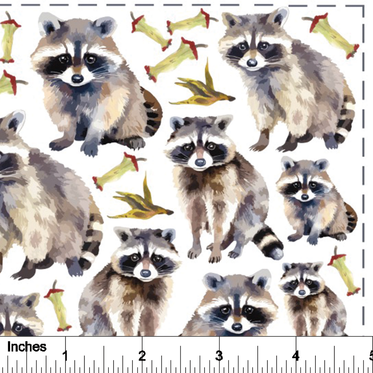 Raccoons - Overglaze Decal Sheet