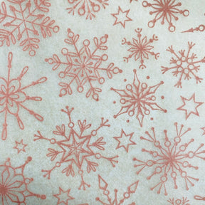 Snowflakes - Underglaze Transfer Sheet - You Choose Color