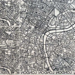 Map London - Underglaze Transfer Sheet - Black