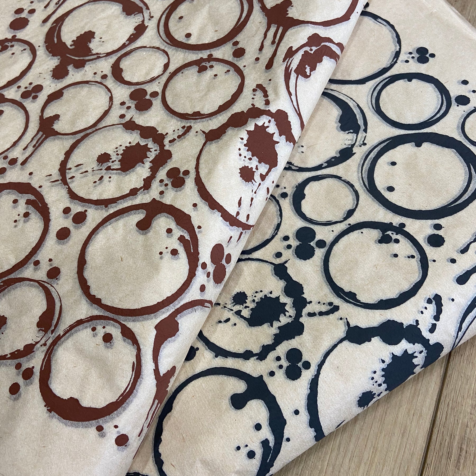 Coffee Stains - Underglaze Transfer Sheet - You Choose Color