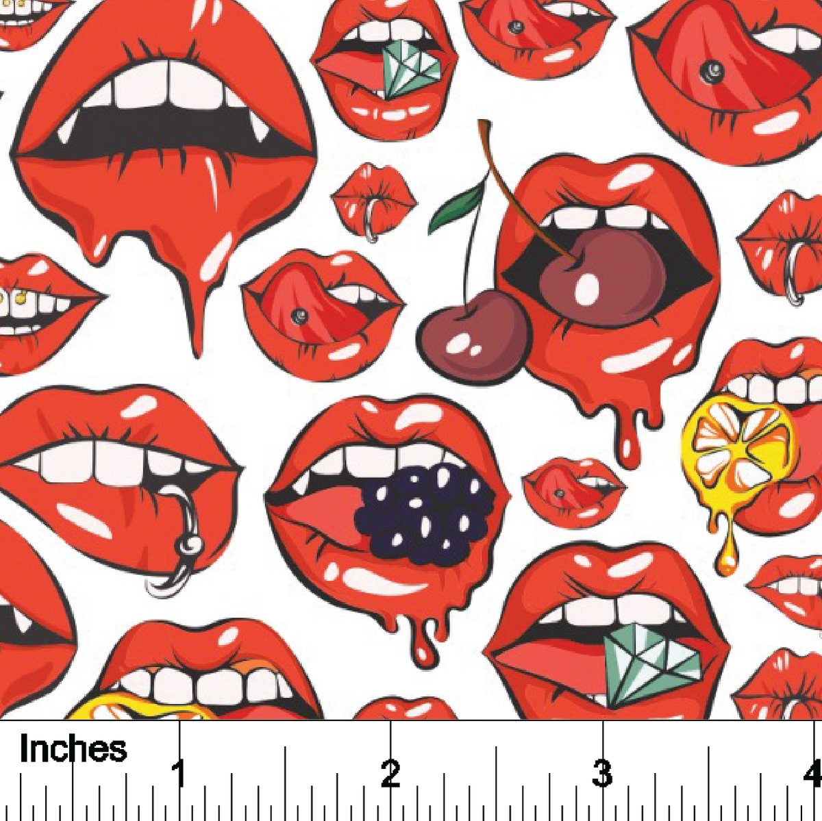 Fruity Lips - Overglaze Decal Sheet