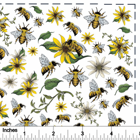 Bees and Daisies - Overglaze Decal Sheet
