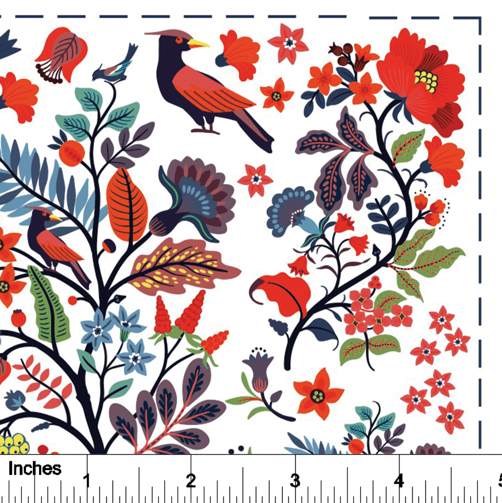 Folk Art Floral - Overglaze Decal Sheet