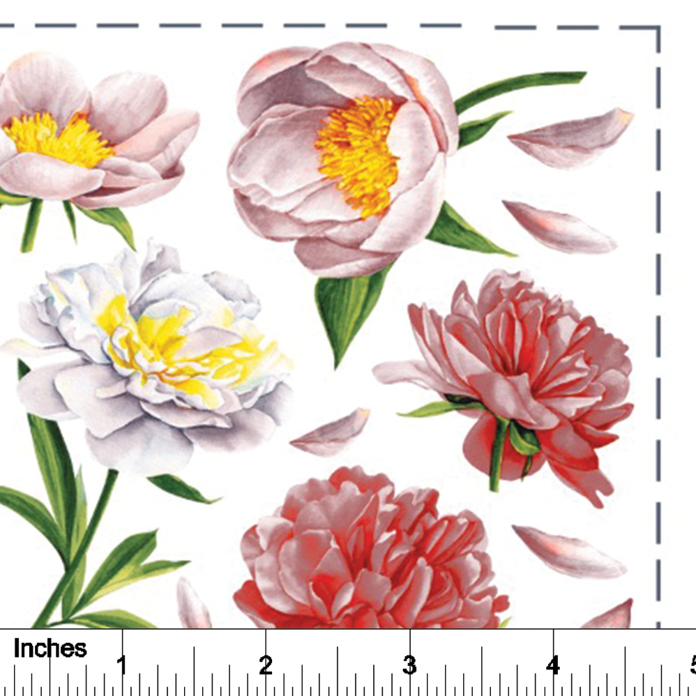 Peonies - Overglaze Decal Sheet