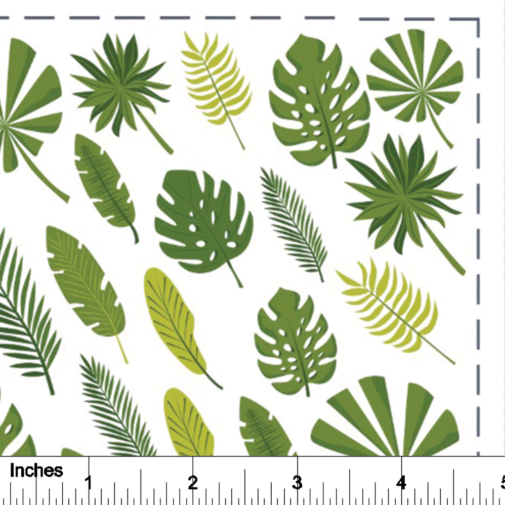 Tropical Leaves - Overglaze Decal Sheet