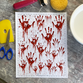 Bloody Hands - Overglaze Decal Sheet