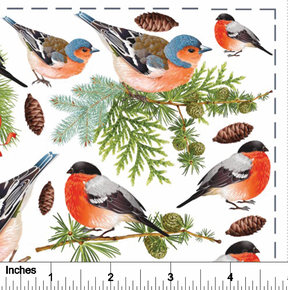 Winter Finches - Overglaze Decal Sheet