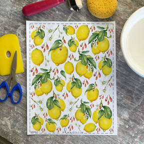Lemons - Overglaze Decal Sheet