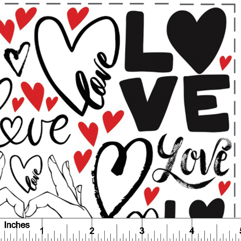 Love - Overglaze Decal Sheet