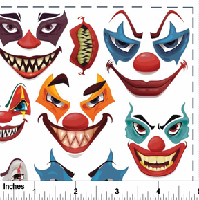Evil Clowns - Overglaze Decal Sheet