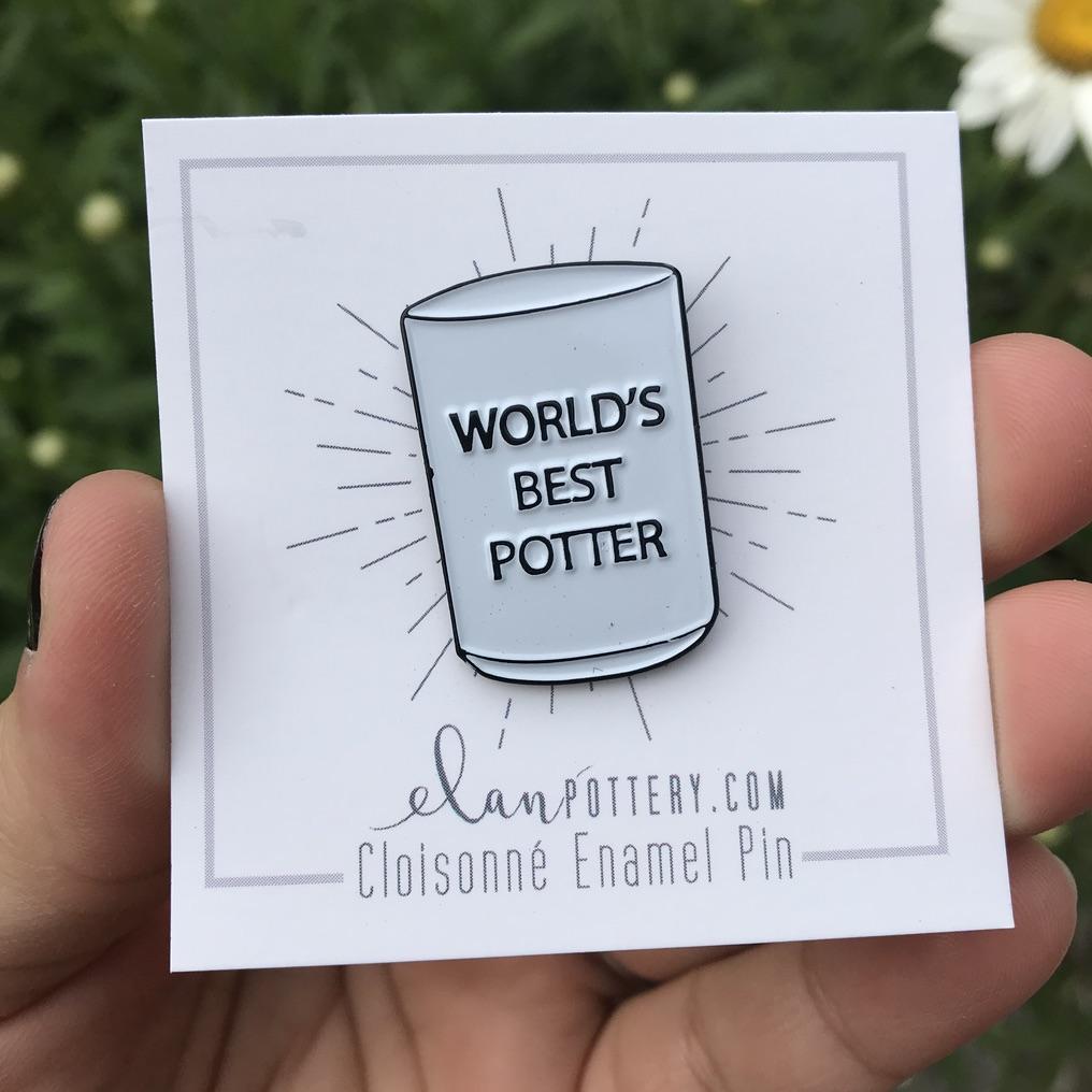 World's Best Potter Enamel Pin