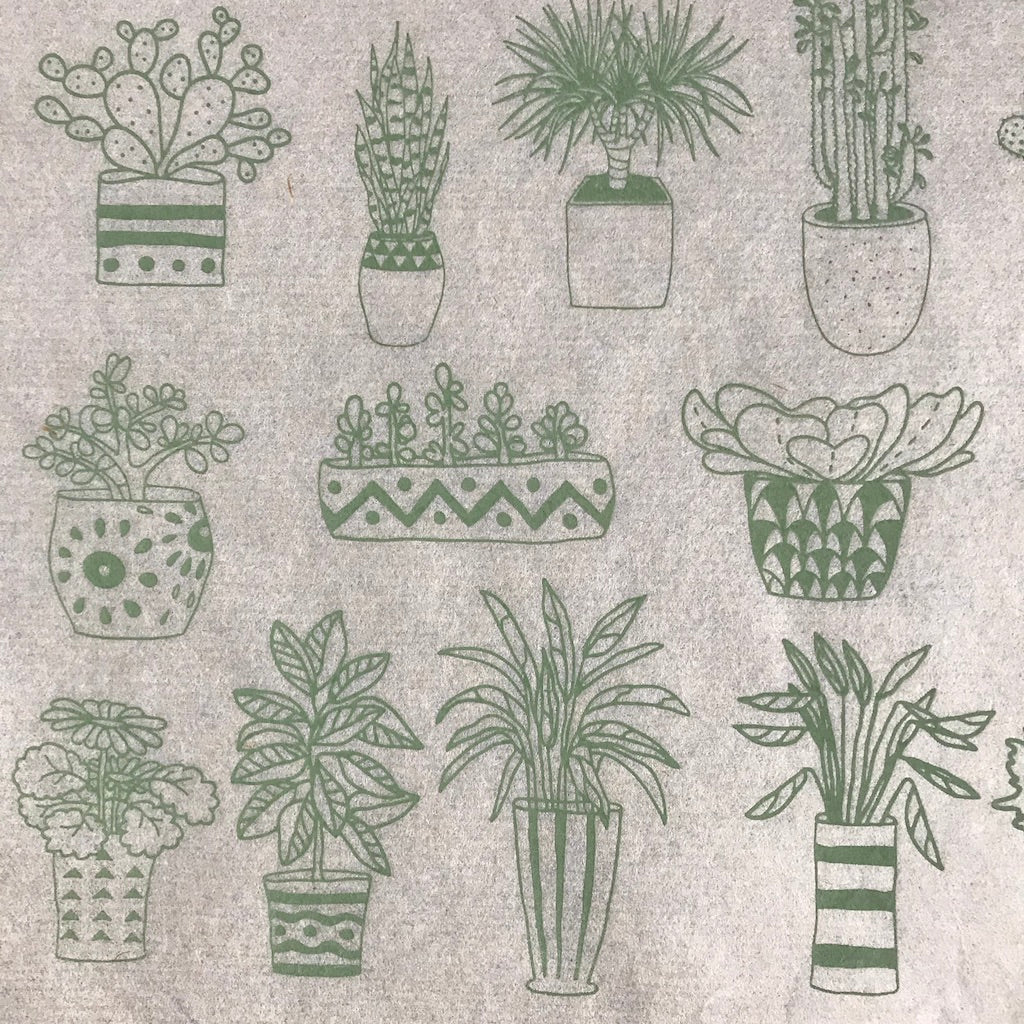 Potted Plants - Underglaze Transfer Sheet - You Choose Color